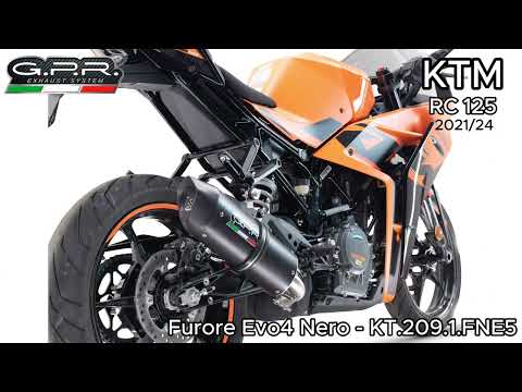 GPR-Exhaust---Furore-Nero-RACING-Slip-on-for-RC-125-from-2021-to-2024-Link-Pipe