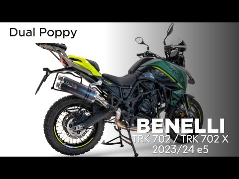 GPR-Exhaust---Dual-Poppy-Slip-on-for-TRK-702-from-2023-to-2024-dB-Killer-Link-Pipe