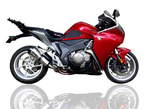 GPR-Exhaust---Trioval-Slip-on-for-VFR-1200-F-I.E.-from-2010-to-2016-dB-Killer-Link-Pipe