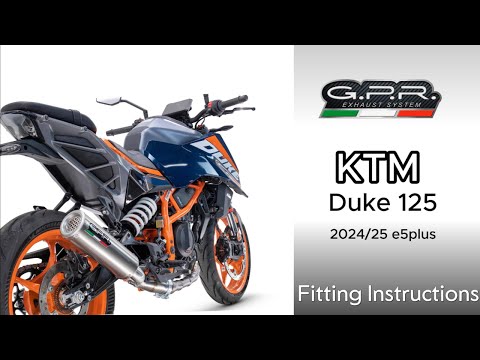 GPR-Exhaust---GP-Revo-Black-Titanium-Slip-on-for-DUKE-125-from-2024-to-2025-dB-Killer-Link-Pipe