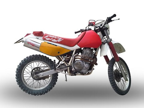 GPR-Exhaust---Trioval-Slip-on-for-XR-600-R-from-1988-to-1998-dB-Killer-Link-Pipe