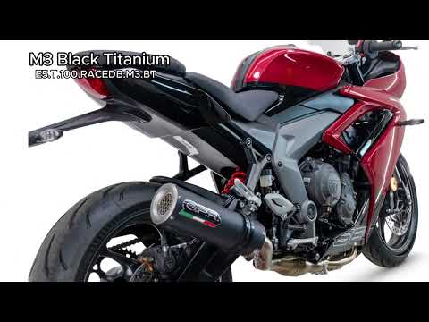 GPR-Exhaust---M3-Black-Titanium-RACING-Full-Line-for-Daytona-660-from-2023-to-2025-dB-Killer