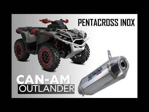 GPR-Exhaust---PENTACROSS-INOX-Slip-on-for-Outlander-650-from-2013-to-2023-dB-Killer-Link-Pipe