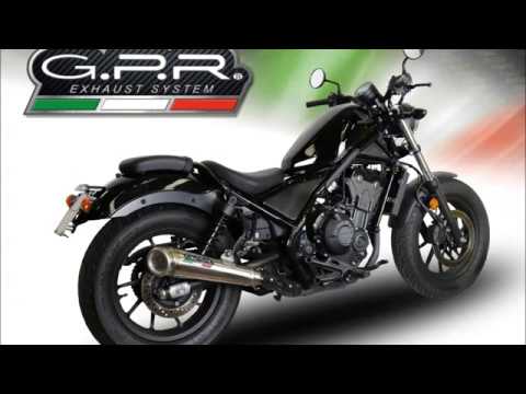 GPR-Exhaust---M3-Poppy-Slip-on-for-CMX-500-Rebel-from-2021-to-2023-dB-Killer-Link-Pipe