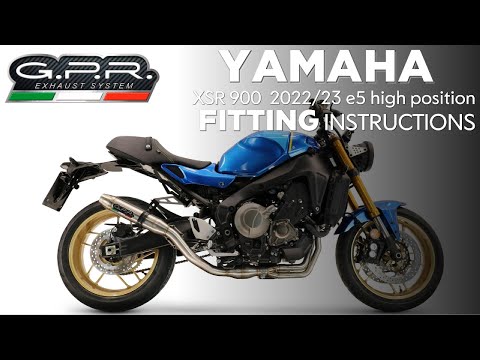 GPR-Exhaust---M3-Black-Titanium-Full-Line-for-XSR900-from-2022-to-2024-dB-Killer-Catalyst