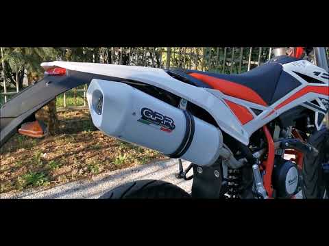 GPR-Exhaust---Furore-Evo4-Nero-Slip-on-for-RR-125-4T-Motard-from-2019-to-2020-dB-Killer-Link-Pipe-Catalyst