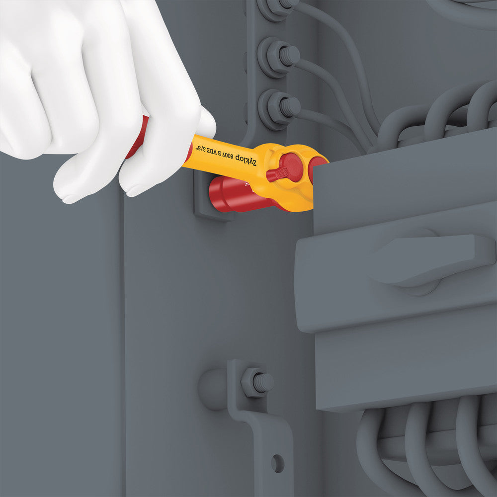Wera Tools - 8007 B VDE Zyklop ratchet, insulated, with switch lever, with 3/8" drive