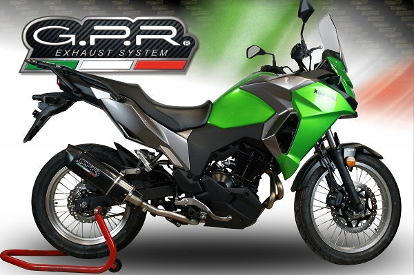 GPR-Exhaust---Furore-Evo4-Nero-Slip-on-for-Versys-X-300-from-2017-to-2021-dB-Killer-Link-Pipe-Catalyst