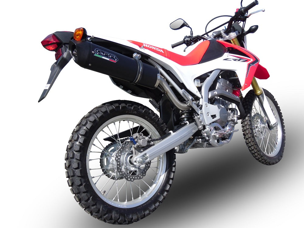 GPR-Exhaust---Furore-Nero-Slip-on-for-CRF-250-L-from-2013-to-2016-dB-Killer-Link-Pipe-Catalyst