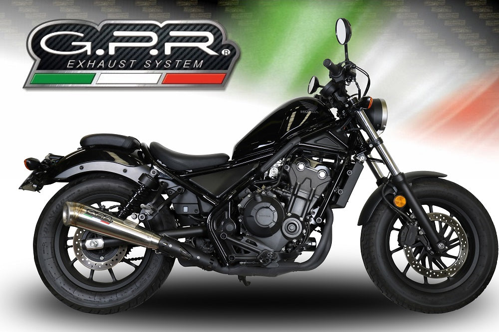 GPR-Exhaust---Powercone-Evo-Slip-on-for-CMX-300-Rebel-from-2017-to-2020-dB-Killer-Link-Pipe