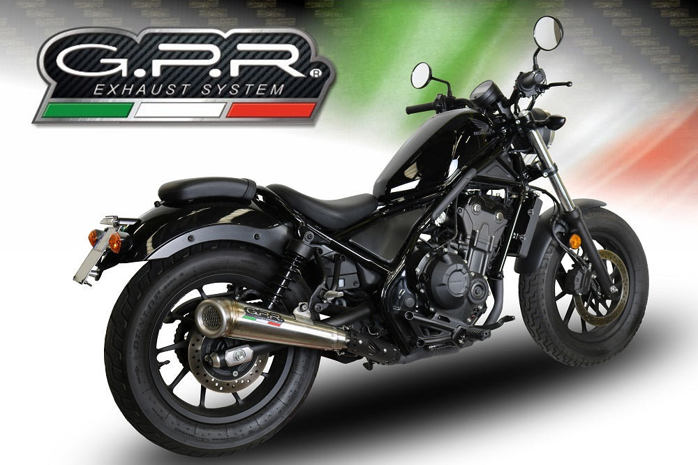 GPR-Exhaust---Powercone-Evo-Slip-on-for-CMX-300-Rebel-from-2021-to-2023-dB-Killer-Link-Pipe
