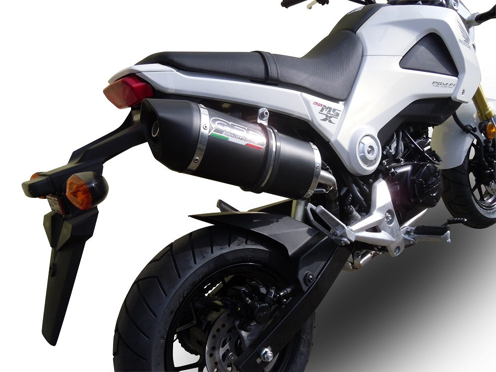 GPR-Exhaust---Furore-Nero-Slip-on-for-MSX-GROM-125-from-2013-to-2017-dB-Killer-Link-Pipe