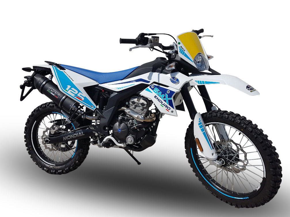 GPR-Exhaust---Furore-Evo4-Poppy-Slip-on-for-SMX-125-Enduro-from-2021-to-2023-dB-Killer-Link-Pipe-Catalyst