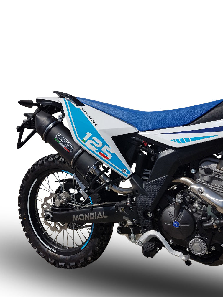 GPR-Exhaust---Furore-Evo4-Nero-Slip-on-for-SMX-125-Enduro-from-2018-to-2020-dB-Killer-Link-Pipe-Catalyst