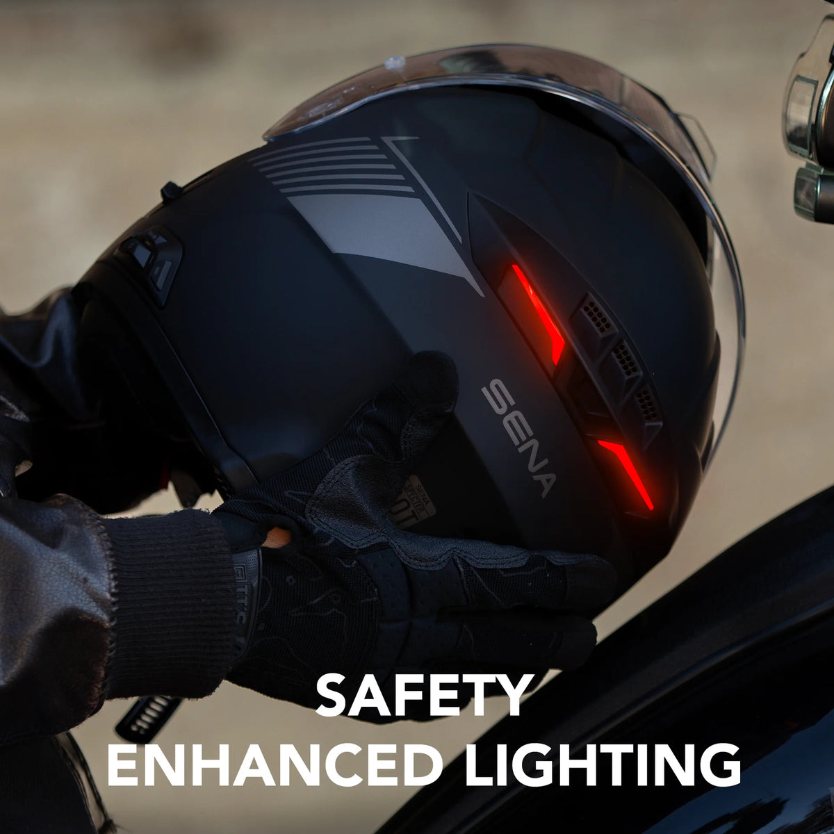 Sena - SPECTER Modular Smart Communication Motorcycle Helmet with Mesh Intercom