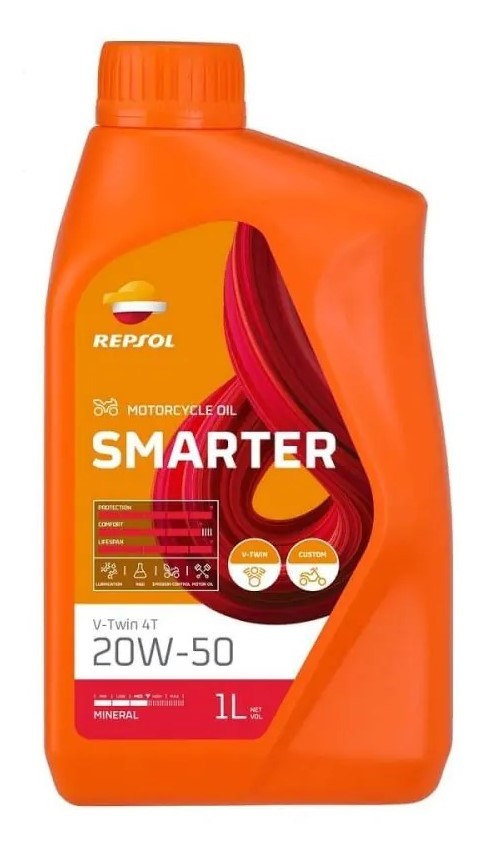 Repsol - Smarter V-Twin 4T Mineral Engine Oil - 20W50