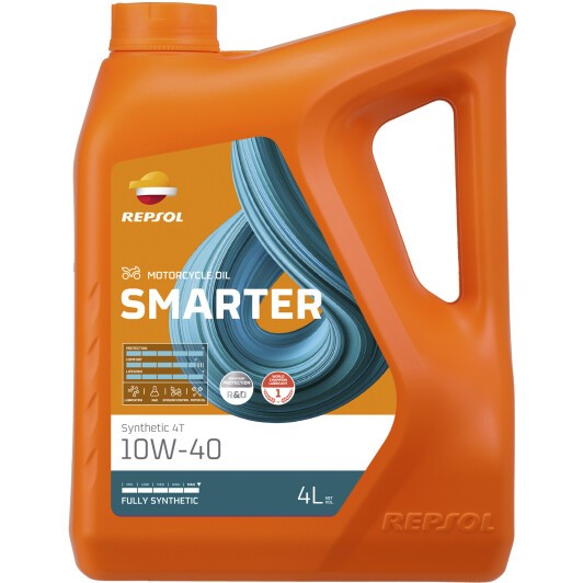 Repsol - Smarter 4T Synthetic Engine Oil - 10W40