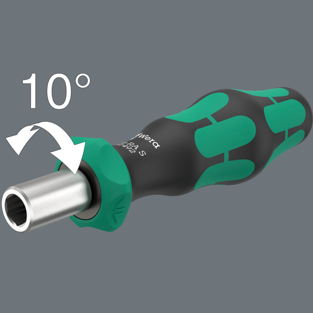 Wera Tools - 838 RA S Bitholding screwdriver with ratchet functionality, 1/4"