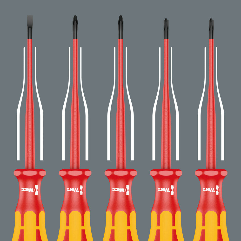 Wera Tools - 162 iS PH/S VDE Insulated screwdriver with reduced blade diameter for PlusMinus screws (Phillips/slotted)