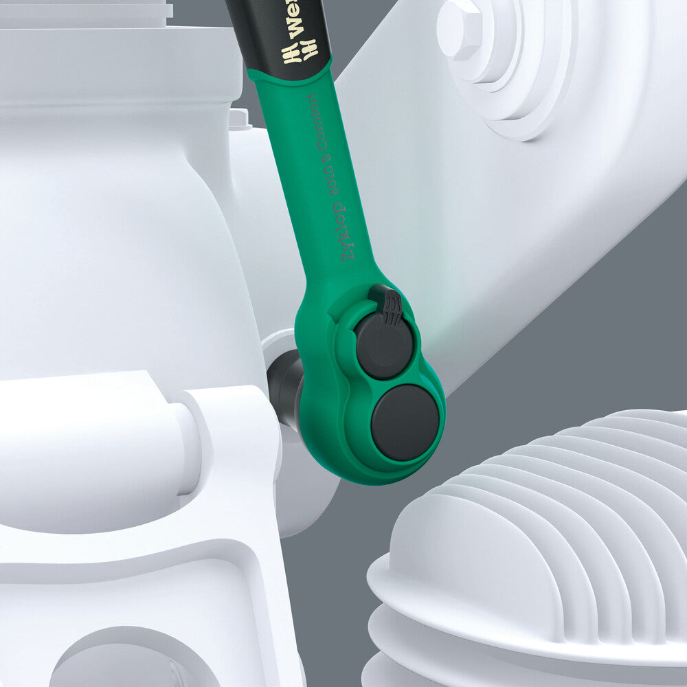 Wera Tools - 8010 B Zyklop Comfort Ratchet, with reversing lever, with 3/8" drive