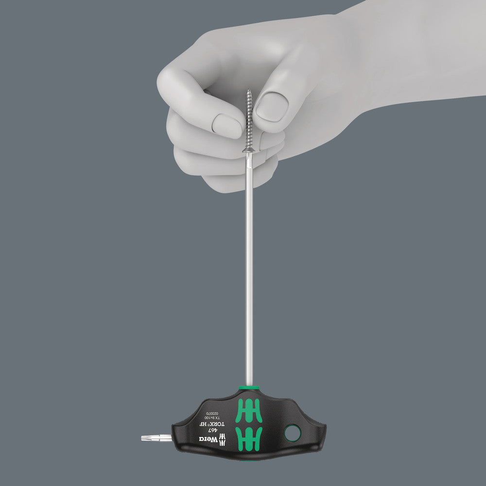 Wera Tools - 467/7 TORX® HF Set 2 Screwdriver set T-handle TORX® screwdrivers with holding function