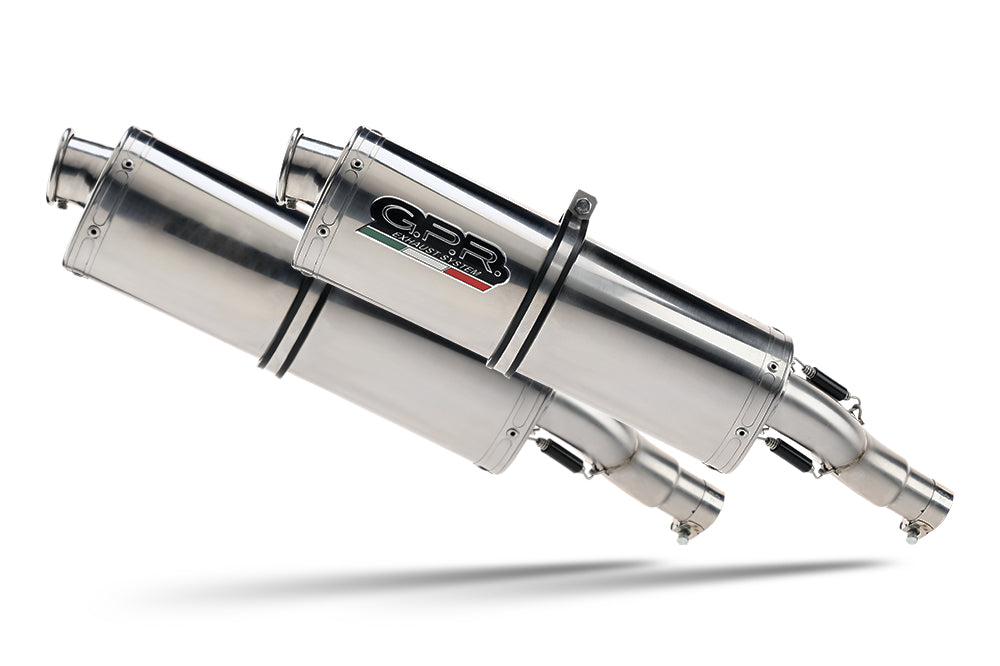GPR-Exhaust---Trioval-Double-Slip-on-for-GRAN-Canyon-from-1998-to-2000-dB-Killer-Link-Pipes