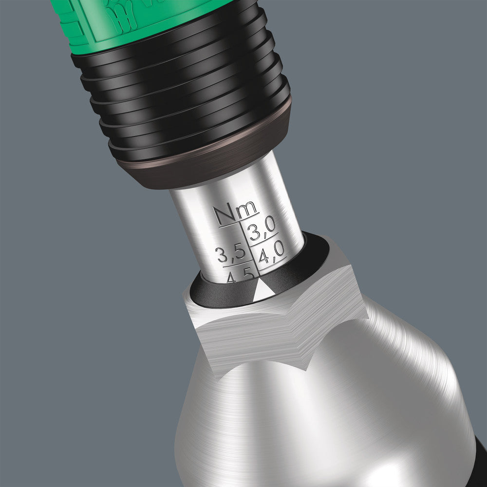 Wera Tools - Series 7400 Kraftform pistol handle, adjustable torque screwdrivers (25.0-55.0 in. lbs.) with Rapidaptor quick-release chuck