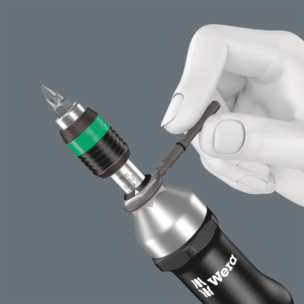 Wera Tools - Series 7400 Kraftform pistol handle, adjustable torque screwdrivers (3.0-8.8 Nm) with Rapidaptor quick-release chuck