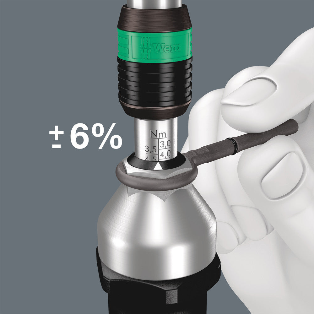 Wera Tools - Series 7400 Kraftform pistol handle, adjustable torque screwdrivers (3.0-8.8 Nm) with Rapidaptor quick-release chuck