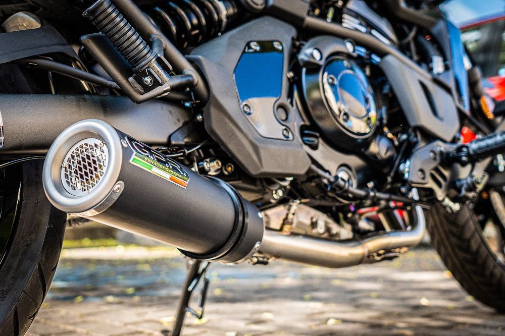 GPR-Exhaust---M3-Black-Titanium-Full-Line-for-Vulcan-650-S-from-2014-to-2016-dB-Killer-Catalyst