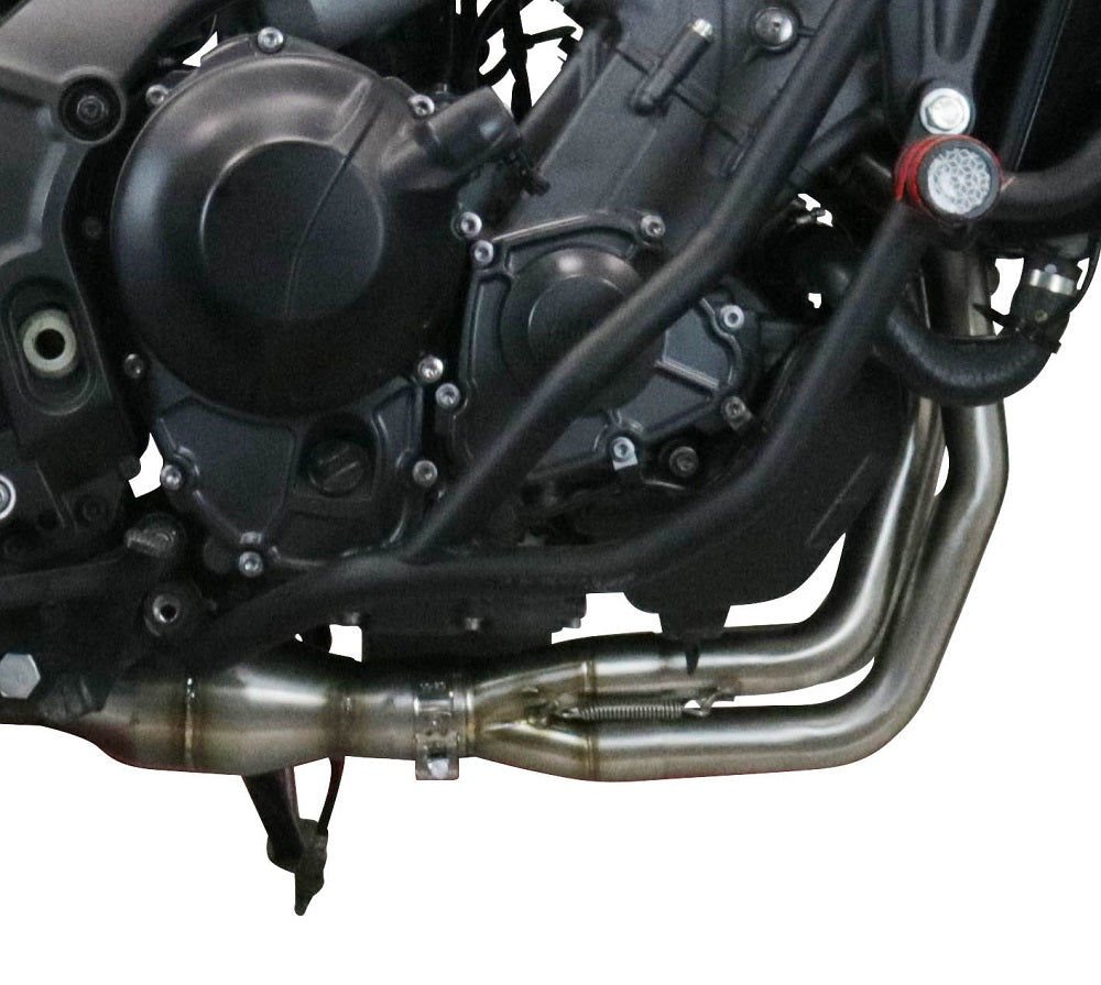 GPR-Exhaust---M3-Black-Titanium-Full-Line-for-Tracer-9-from-2021-to-2024-dB-Killer-Catalyst