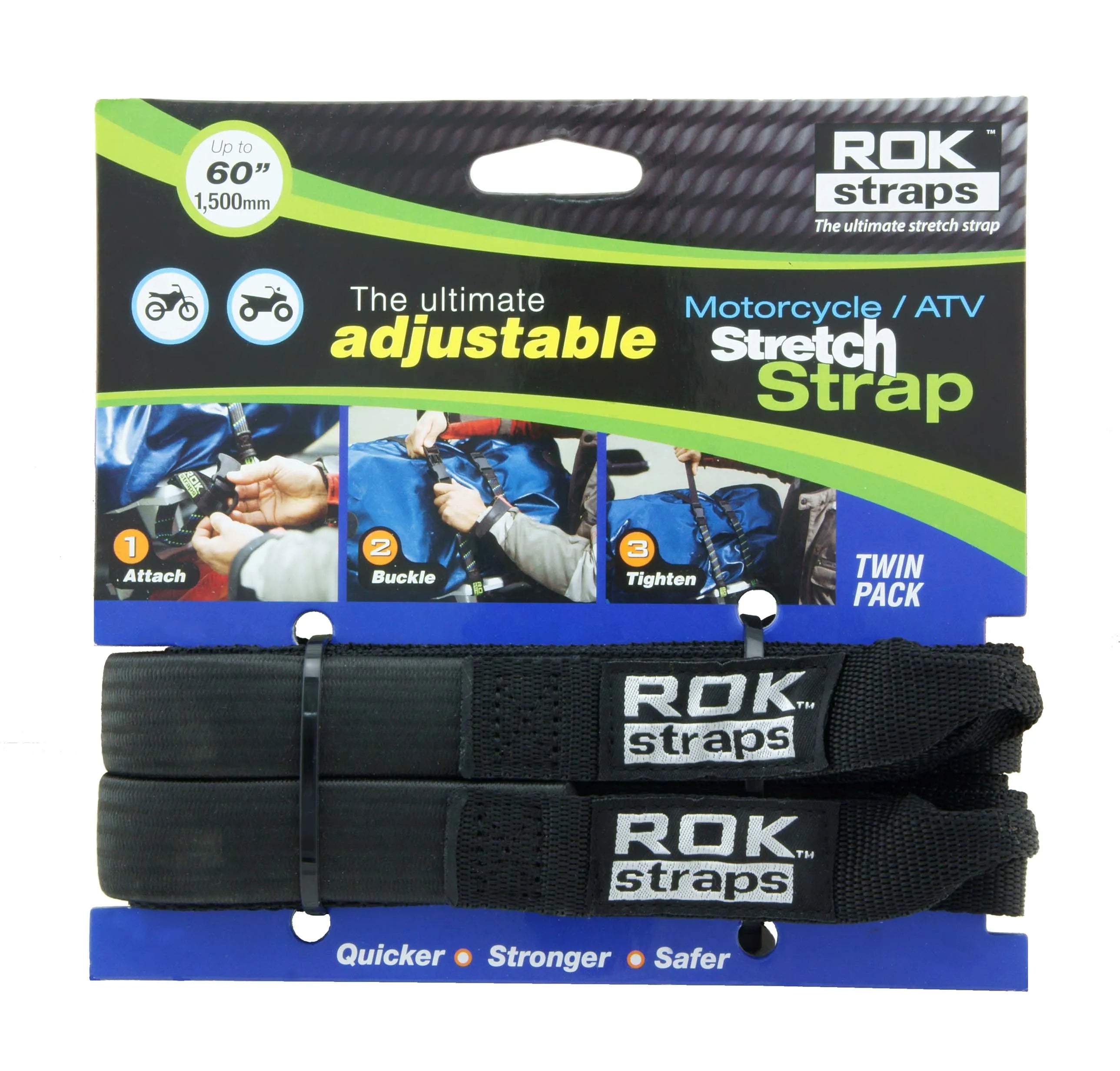 ROK Straps - Heavy Duty (25mm or 1") - Adjustable up to 60" length