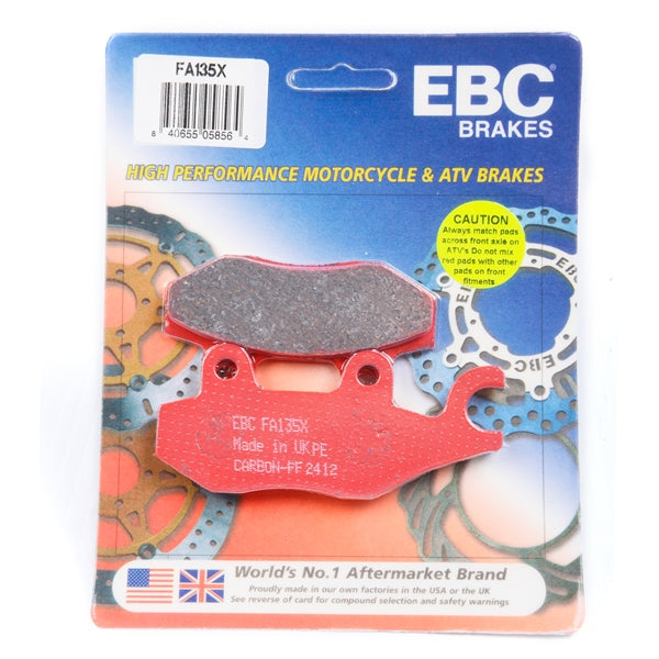 EBC - "X" Carbon Graphite Brake Pad Front/Rear (FA135X)