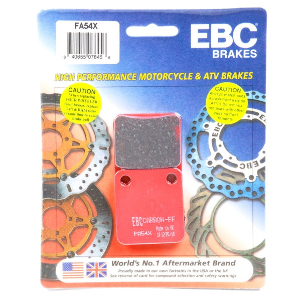 EBC - "X" Carbon Graphite Brake Pad Front/Rear (FA54X)