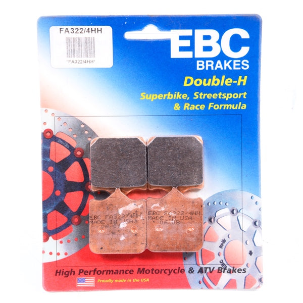 EBC - Front Brake Pads for Aprilia, Ducati, Husqvarna, KTM, Triumph (FA322/4HH)