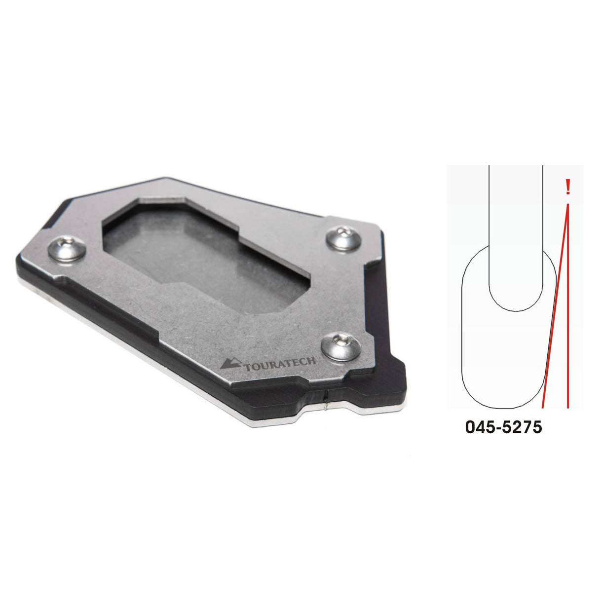 Touratech - Side Stand Base Extension Narrow - BMW R1250GS, R1200GS 2013 & 17-18 except Rallye & Lowered