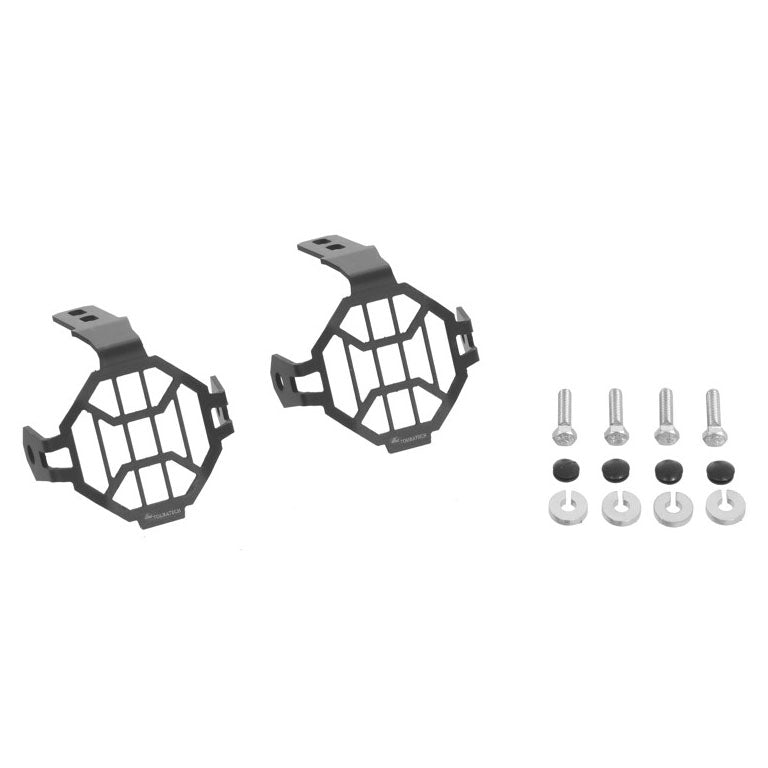 Touratech - Auxiliary Light Guard Set for Original BMW LED Fog Light - BMW R1200GS 13-17 /GSA 14-17, F800GS 12-17 /GSA 13-17