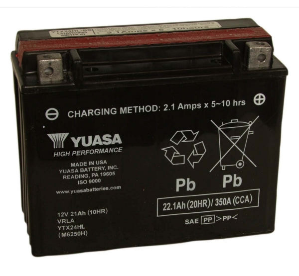 Yuasa - AGM Battery Maintenance Free Factory Activated (YTX24HL)