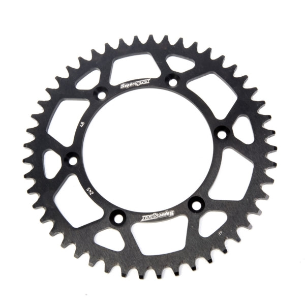 Supersprox-SPROCKET 48 Rear Yamaha Black SUPERSPROX RAL-245-48-BLK