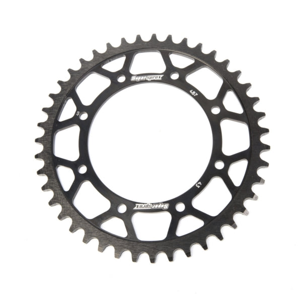 Supersprox-SPROCKET 43 Rear KAWA Black SUPERSPROX RFE-487-43-BLK
