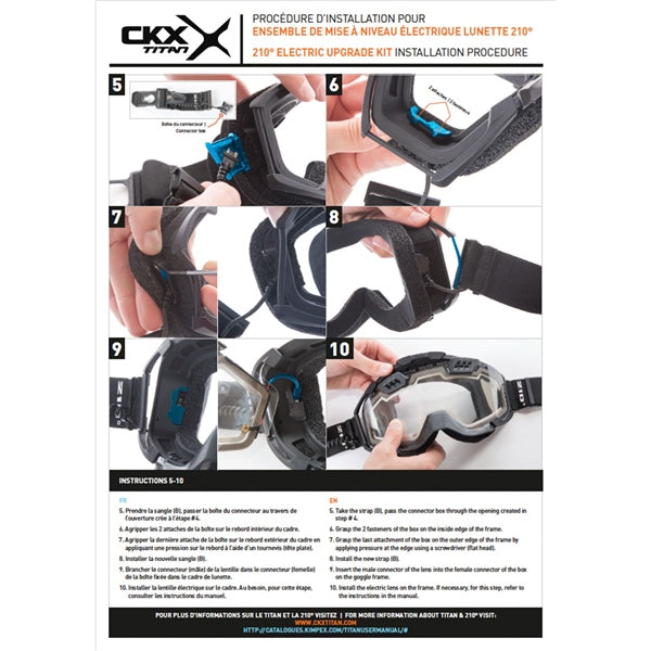 CKX - Electric 210° Heated Goggles Lens Upgrade Kit