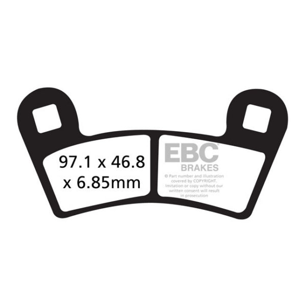 EBC - "SV" Severe Duty Brake Pad Rear (FA677SV)