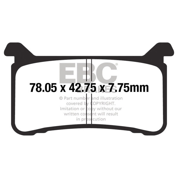 EBC - "EPFA" Series Road Race Brake Pad Left/Right (EPFA700HH)