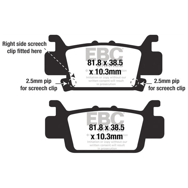 EBC - "SXR" Brake Pad (SXR704HH)