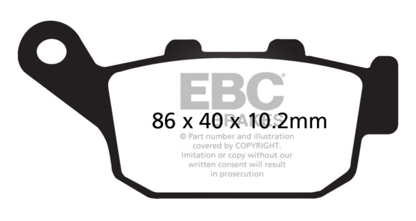 EBC - V-Pad Brake Pad Rear (FA140V)