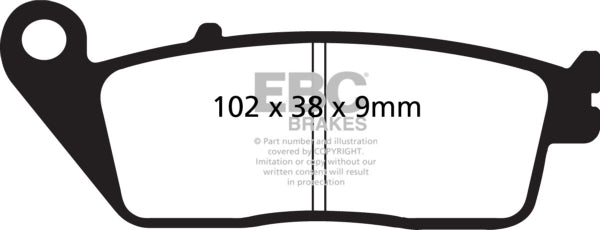 EBC - V-Pad Brake Pad - Front (FA142V)
