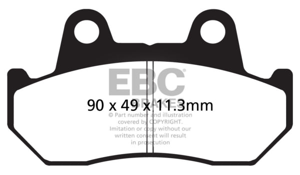 EBC - V-Pad Brake Pad Front/Rear (FA69/3V)