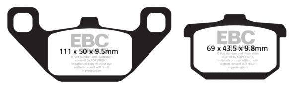 EBC - V-Pad Brake Pad Front/Rear (FA85V)
