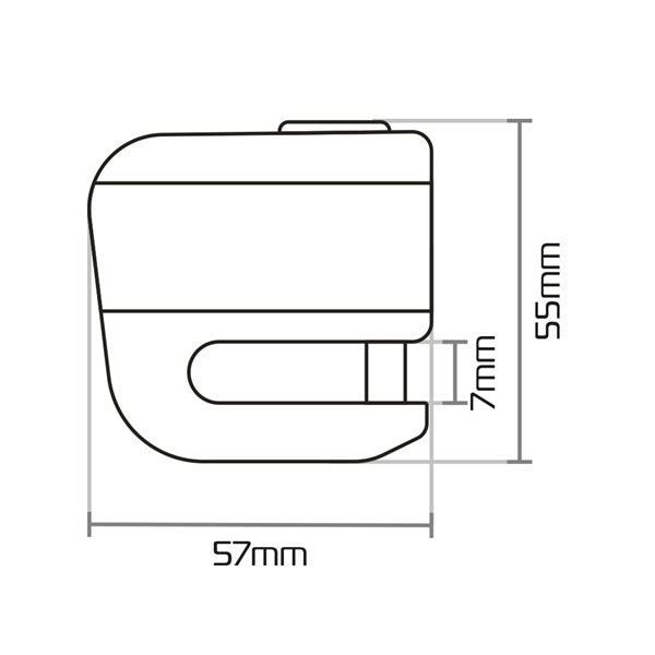 Oxford - Scoot XA5 Super Strong Alarm Disc Lock
