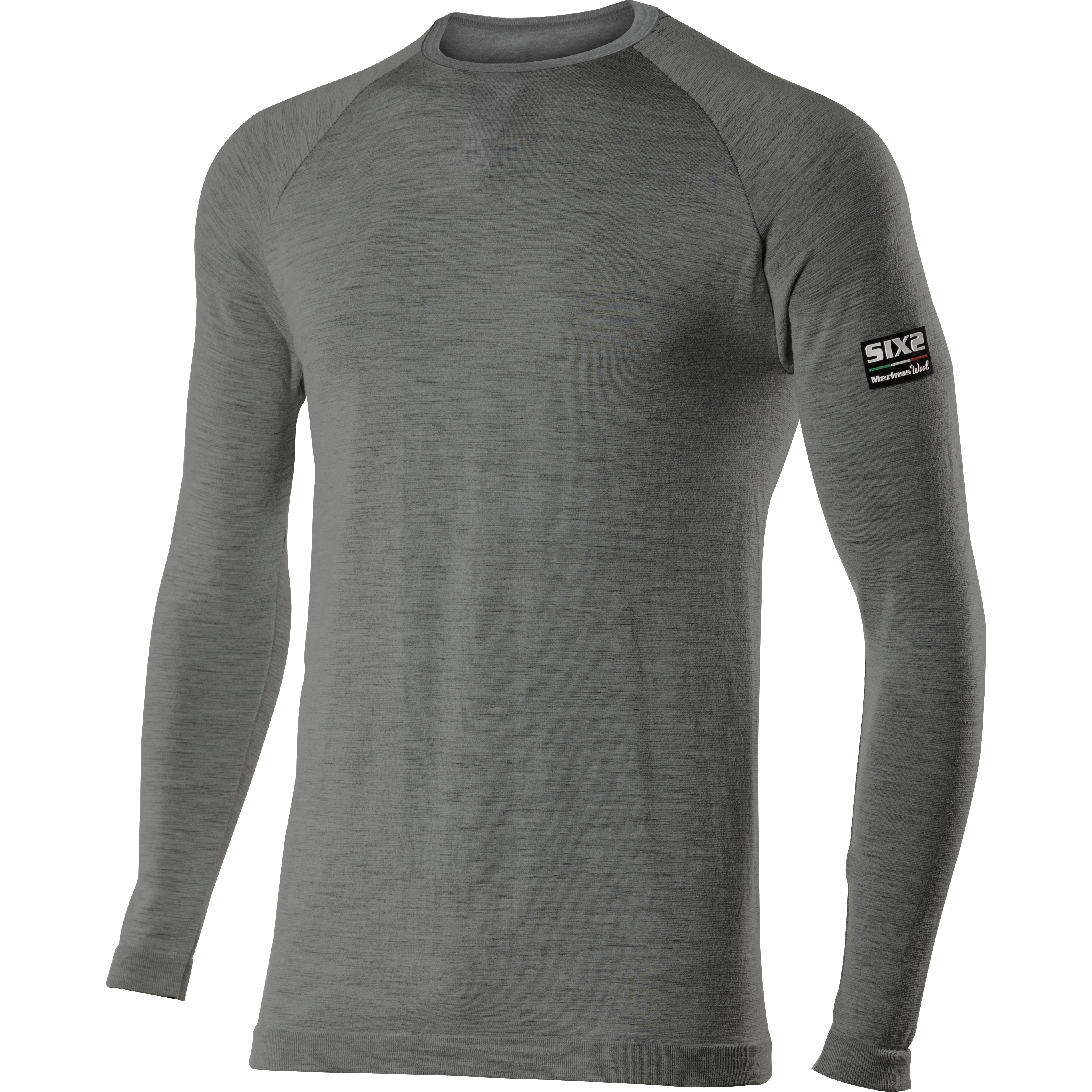 Sixs - TS2 Long Sleeve Round Neck Jersey Carbon Merinos Wool